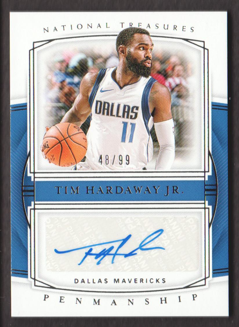 2019-20 Panini National Treasures Penmanship Autographs #32 Tim 