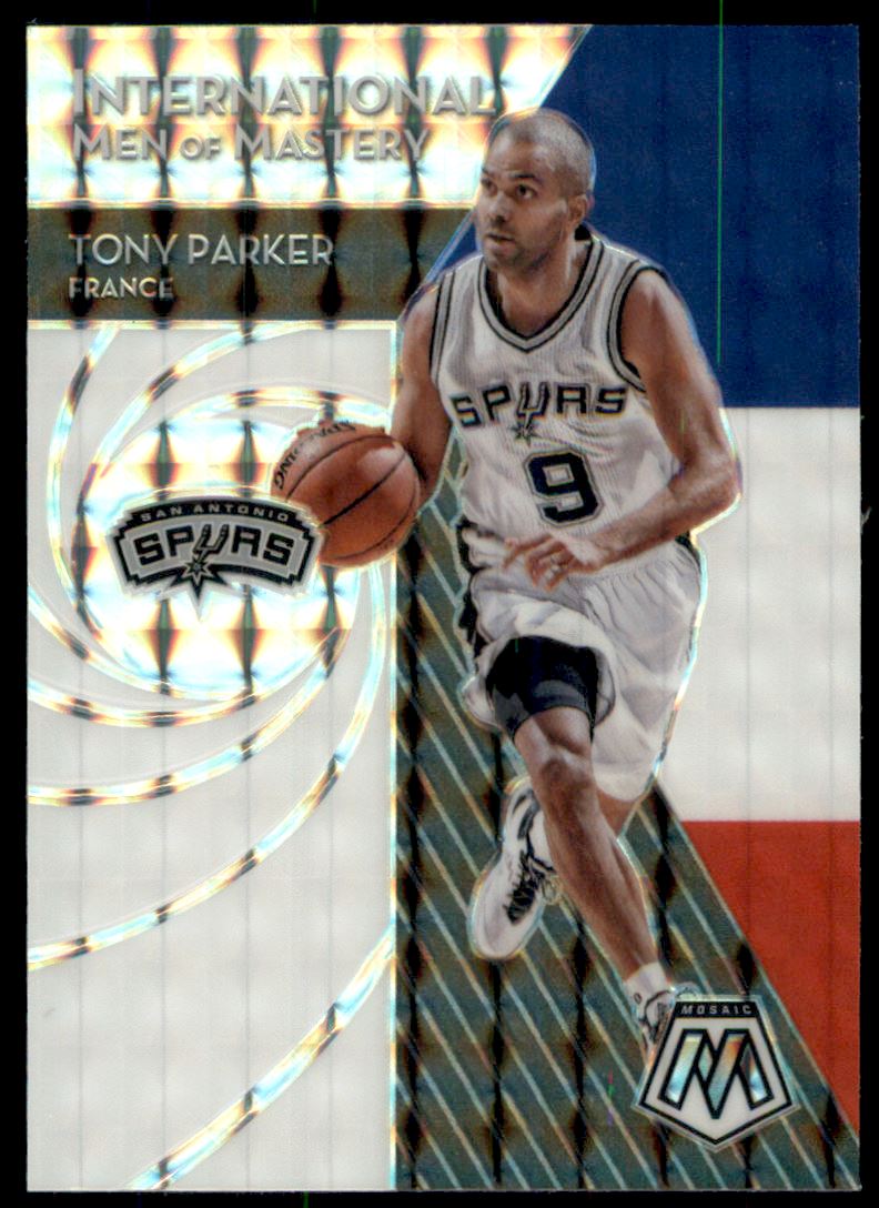 2019-20 Panini Mosaic International Men of Mastery Mosaic #4 Tony Parker