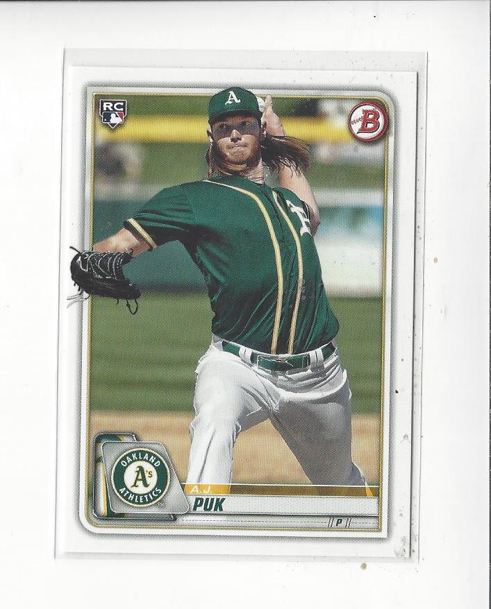 2020 Bowman #64 A.J. Puk RC