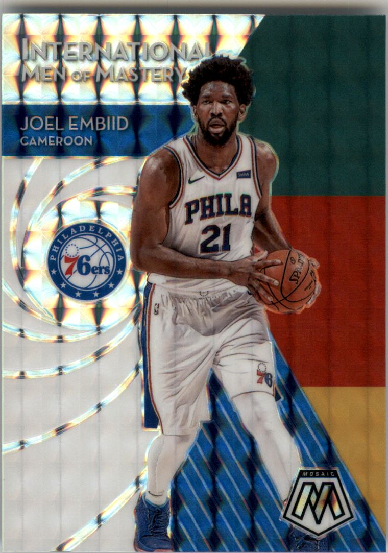 2019-20 Panini Mosaic International Men of Mastery Mosaic #1 Joel Embiid