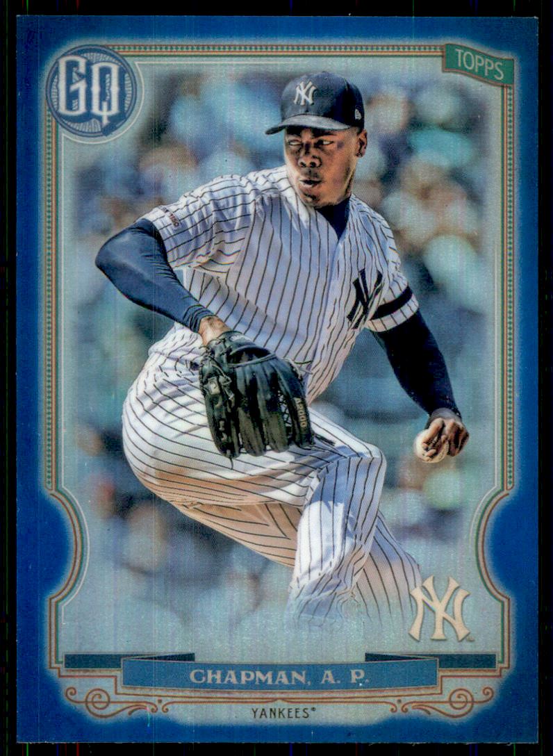2020 Topps Gypsy Queen Chrome Box Toppers Blue Refractors #213 Aroldis Chapman