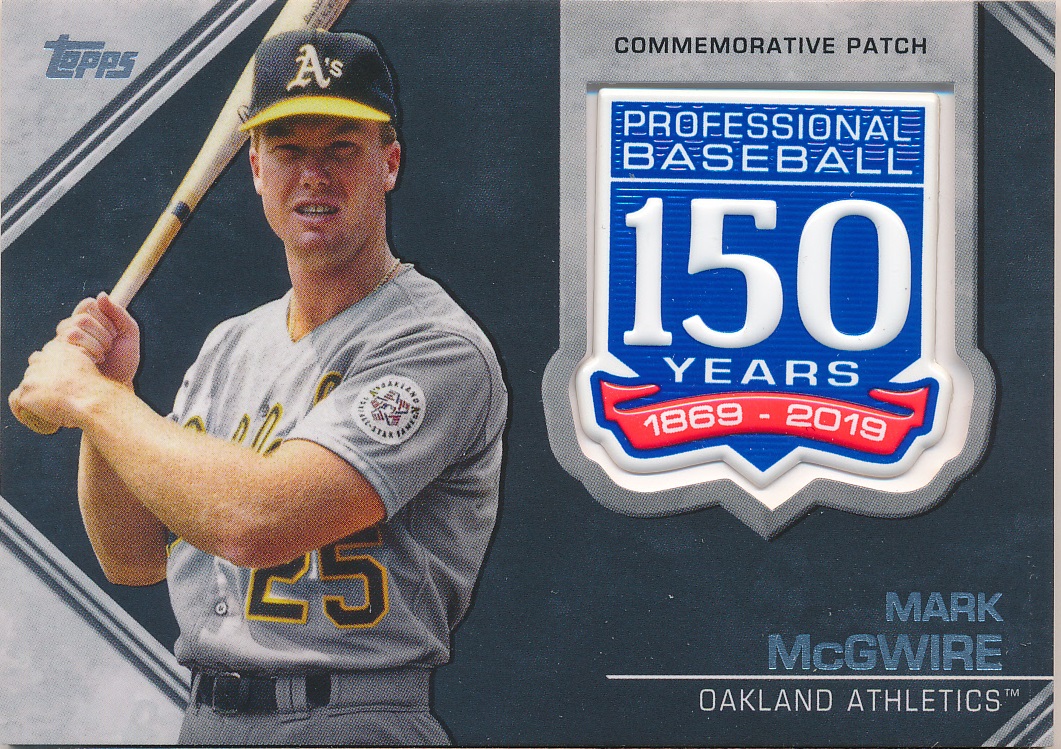 2019 Topps 150th Anniversary Manufactured Patches #AMPMM Mark McGwire S2