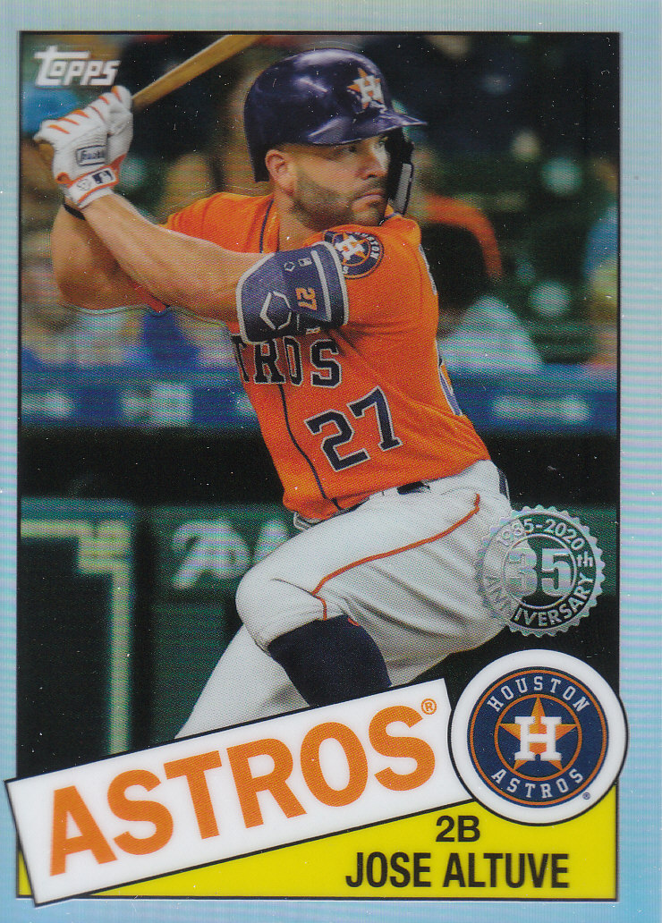 2020 Topps Chrome Baseball "'85 Topps" Insert and Parallel Cards - Picture 20 of 35