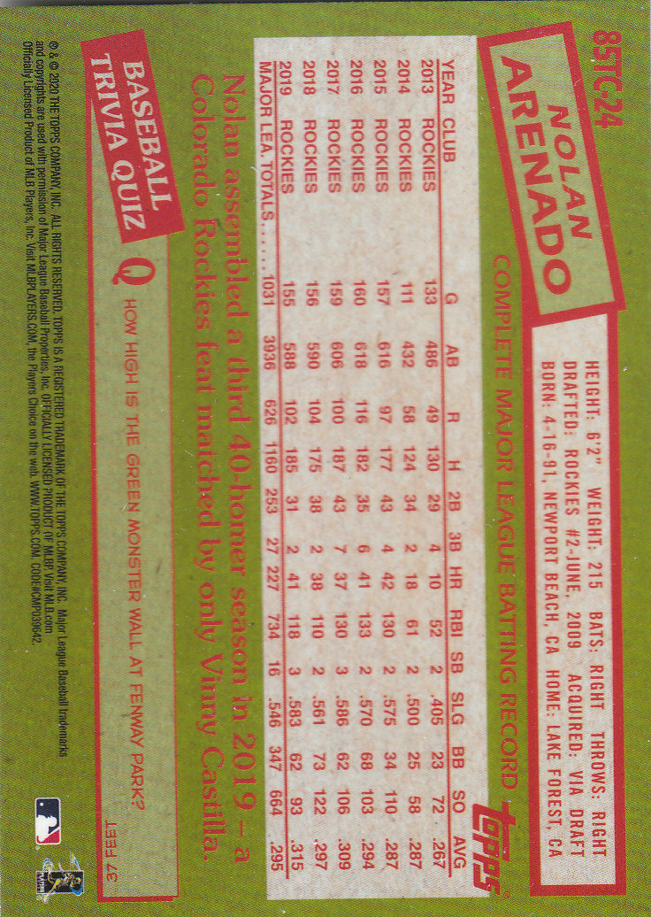 2020 Topps Chrome Baseball "'85 Topps" Insert and Parallel Cards - Picture 31 of 35