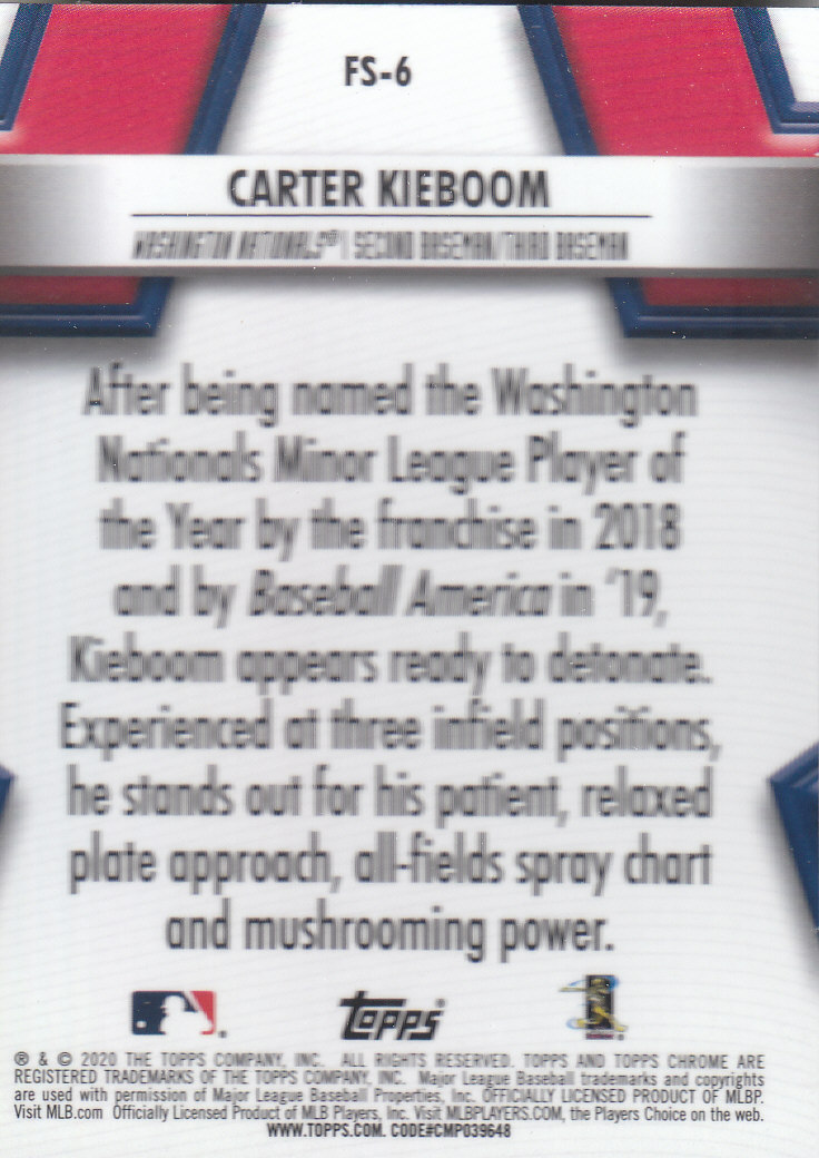 2020 Topps Chrome Baseball "Future Stars" Insert Cards - Picture 13 of 35