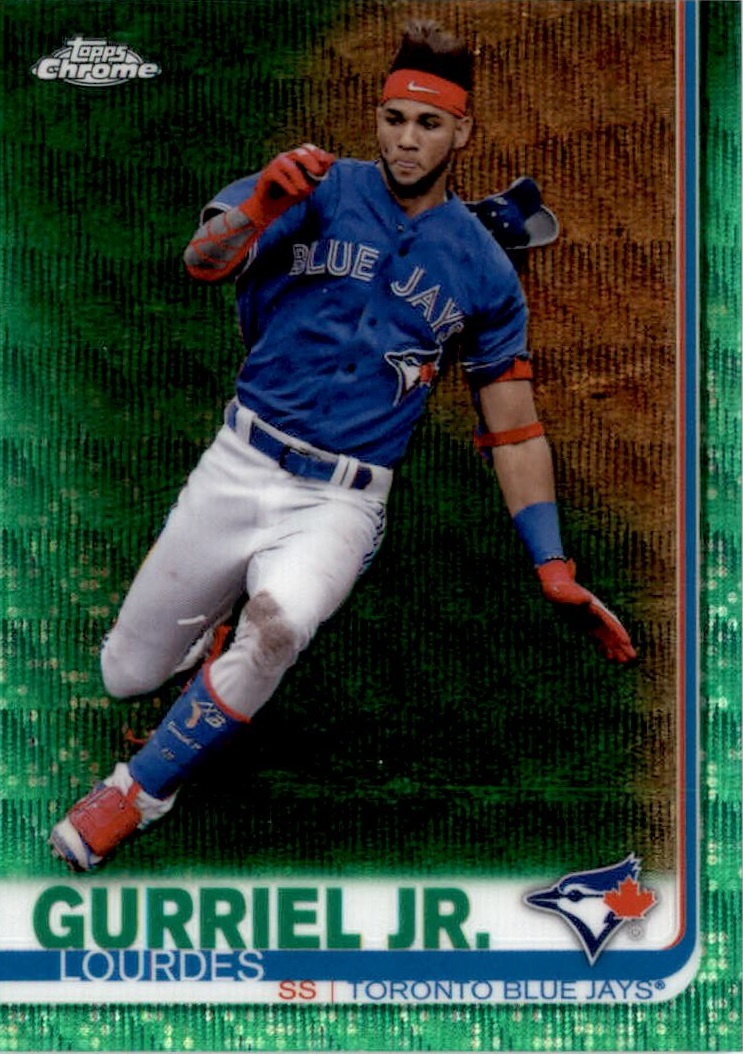 2019 Topps Chrome Green Wave Refractors #118 Lourdes Gurriel Jr.