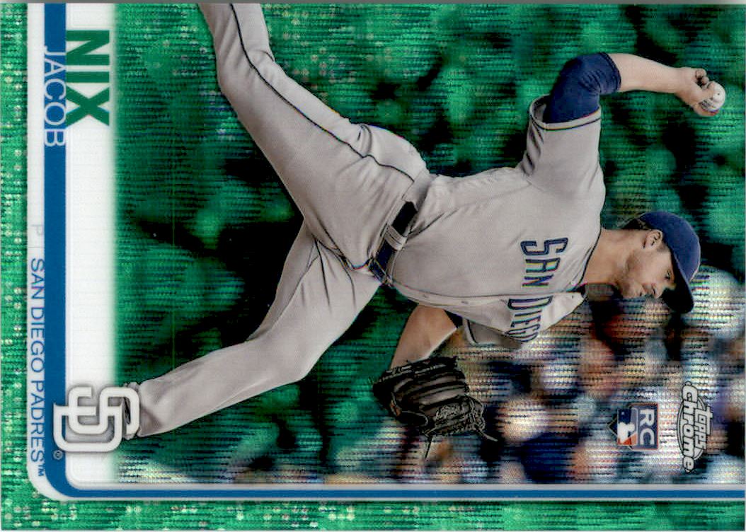 2019 Topps Chrome Green Wave Refractors #182 Jacob Nix