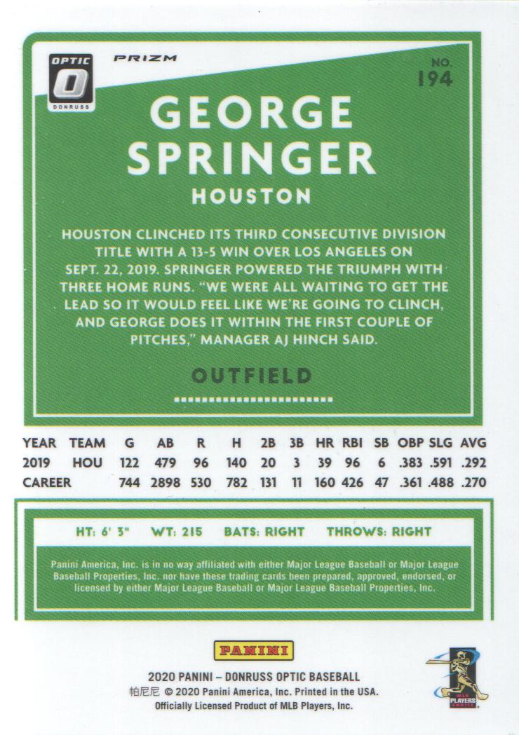 2020 Donruss Optic Baseball Holo Parallel: Pick from List - Picture 55 of 55