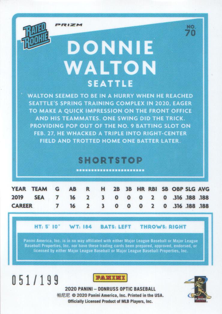 2020 Donruss Optic Baseball Pink Velocity: Parallel: Pick from List - Bild 11 von 23