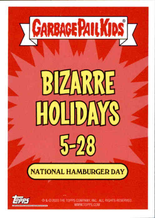 2020 Garbage Pail Kids Bizarre Holidays May Green #22b Lilly