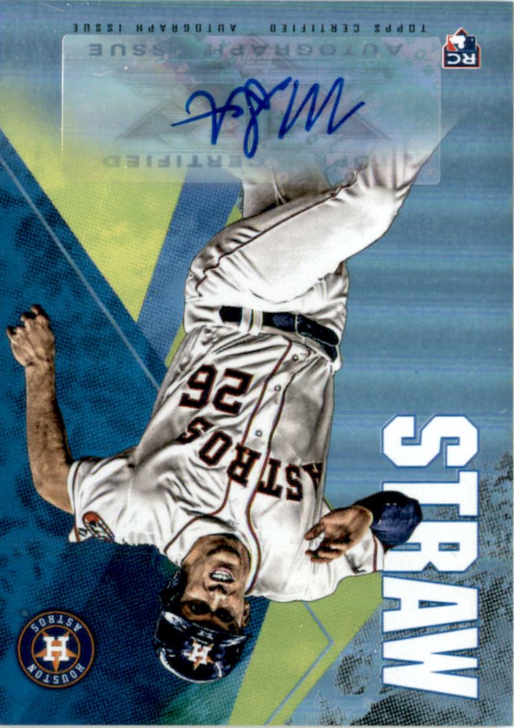 2019 Topps Fire Autographs #FAMS Myles Straw