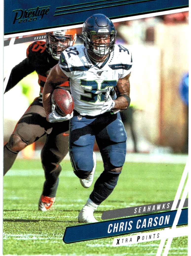 2022 Panini Mosaic Football Chris Carson #219 Seattle Seahawks