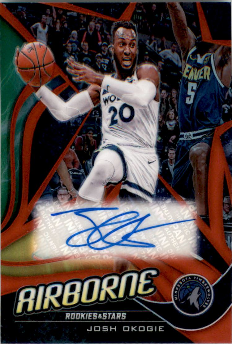 2019-20 Panini Chronicles Airborne Signatures Red #32 Josh Okogie