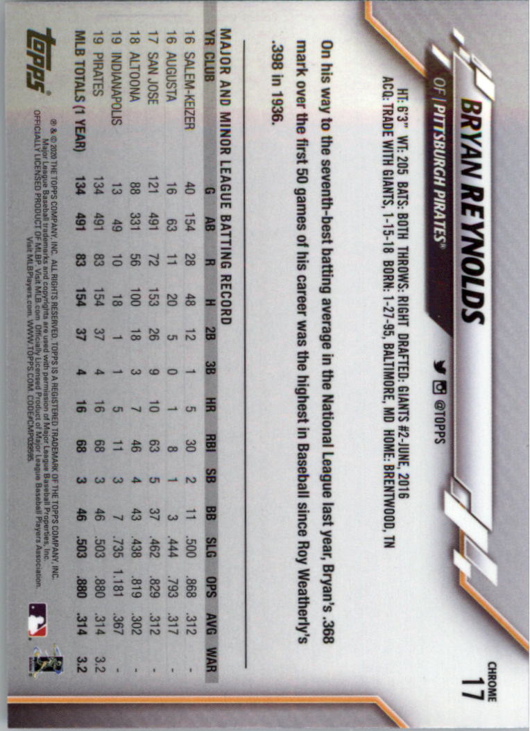 2020 Topps Chrome Baseball Card Pick - Picture 30 of 352