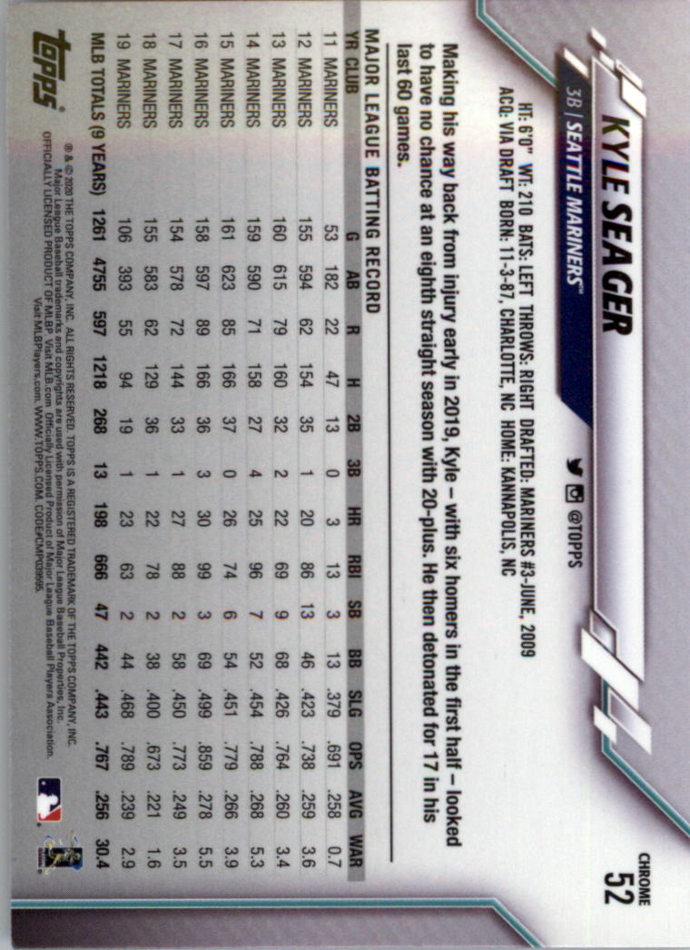 2020 Topps Chrome Baseball Card Pick - Picture 93 of 352