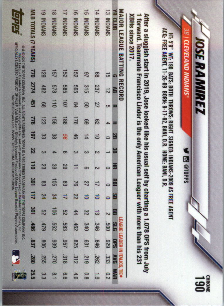 2020 Topps Chrome Baseball Card Pick - Picture 334 of 352