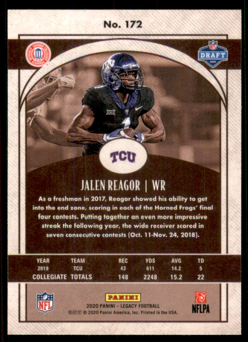 2020 Panini Legacy Premium Edition #172 Jalen Reagor