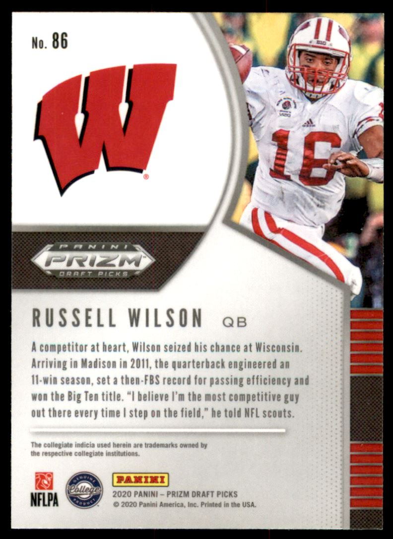 2020 Panini Prizm Draft Picks #86 Russell Wilson