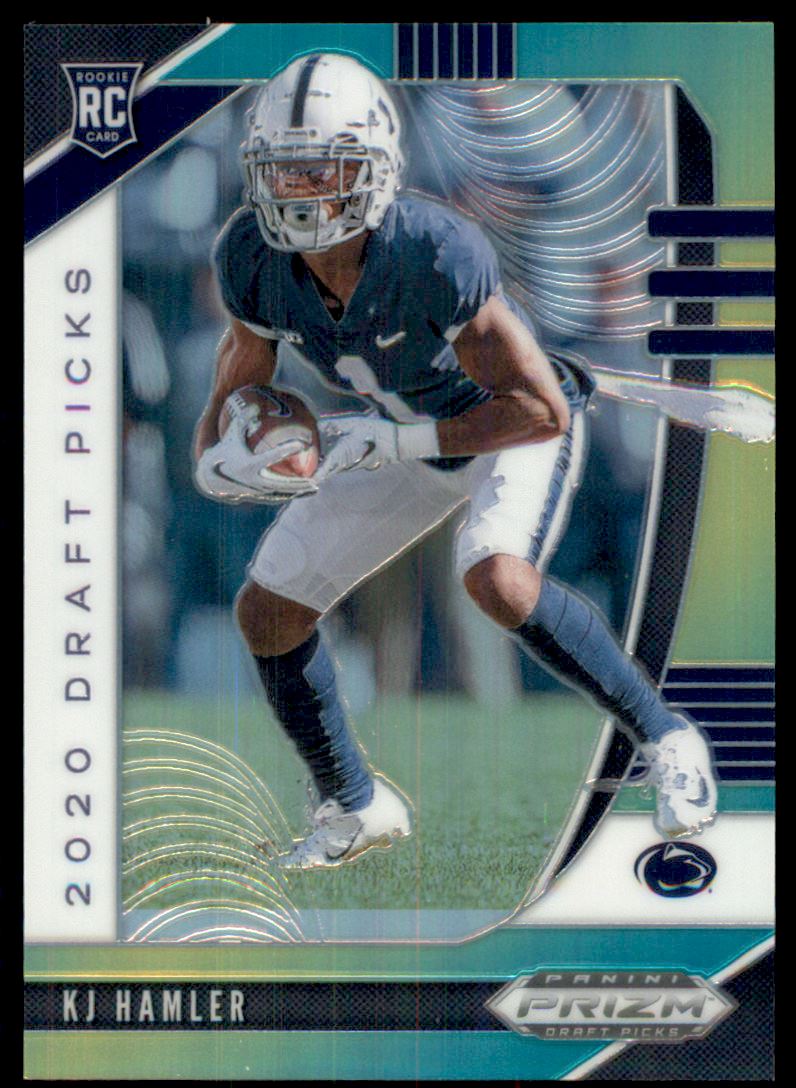 2020 Panini Prizm Draft Picks Prizms Green and Yellow #122 K.J. Hamler