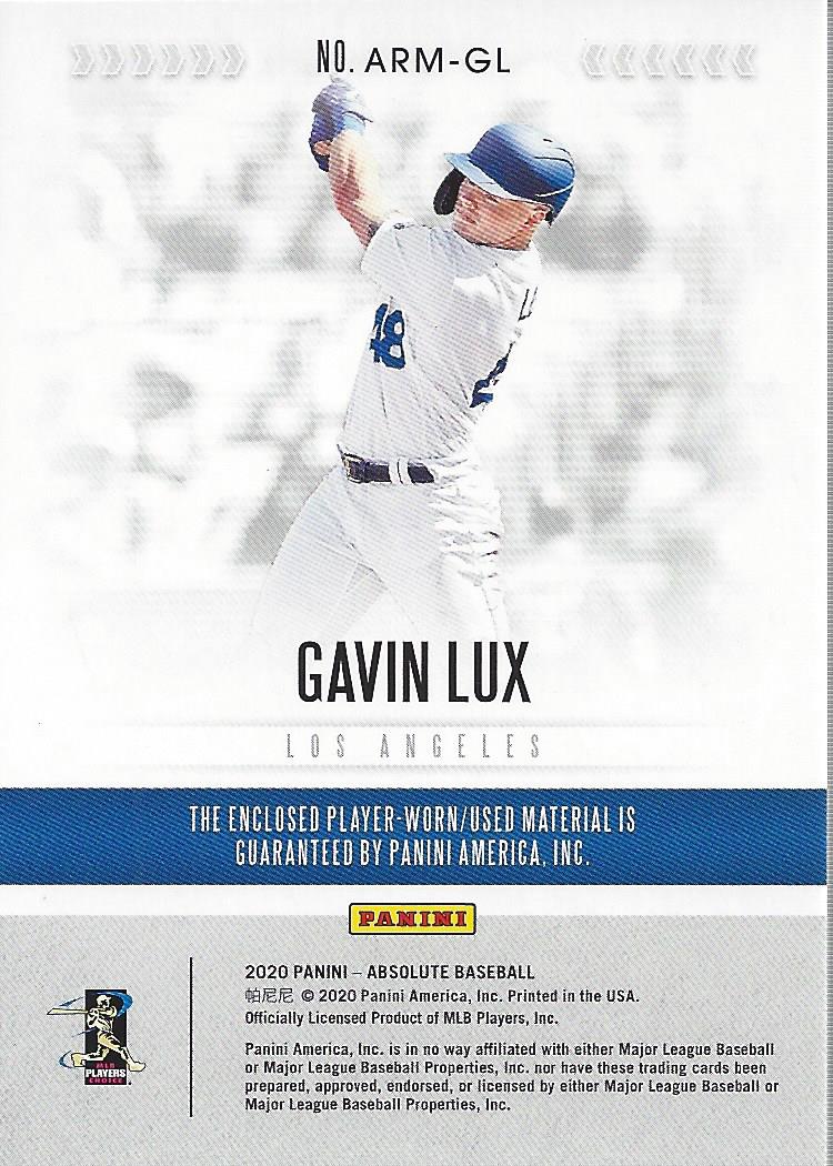 2020 Absolute Absolute Rookie Materials #21 Gavin Lux back image