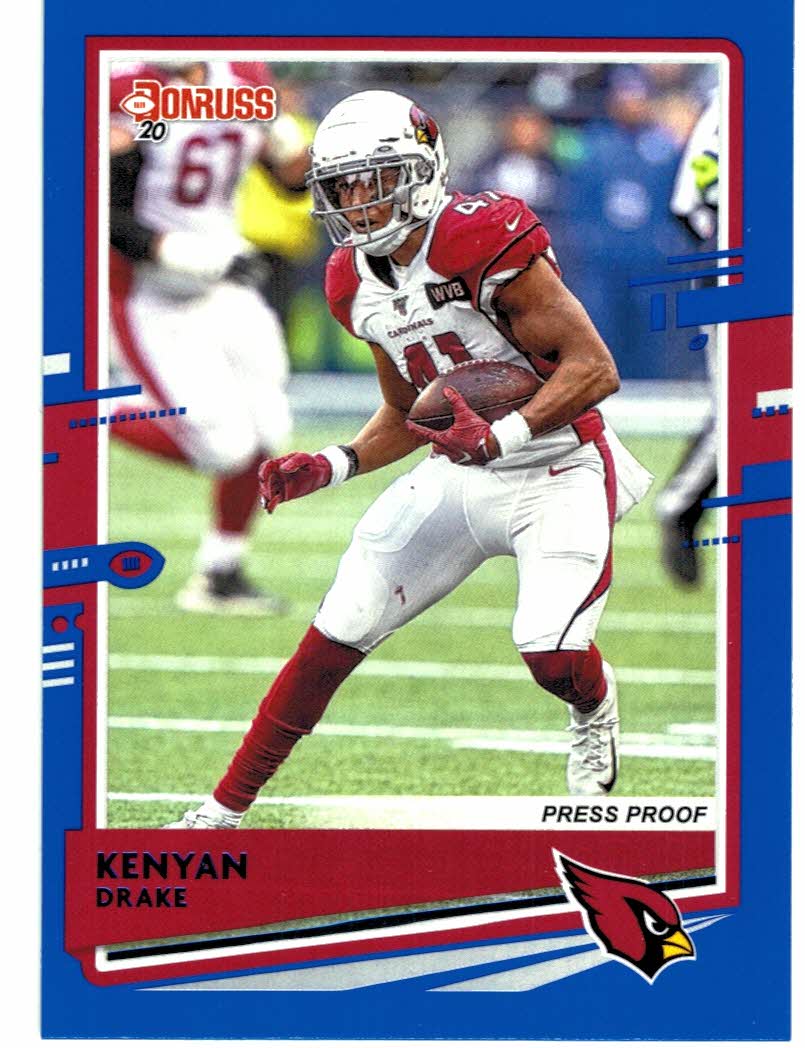 2020 Donruss Eno Benjamin Rookie Arizona Cardinals #251 Press Proof