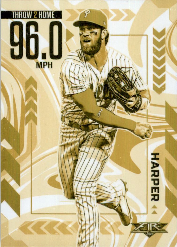 2020 Topps Fire Arms Ablaze Gold Minted #AA9 Bryce Harper