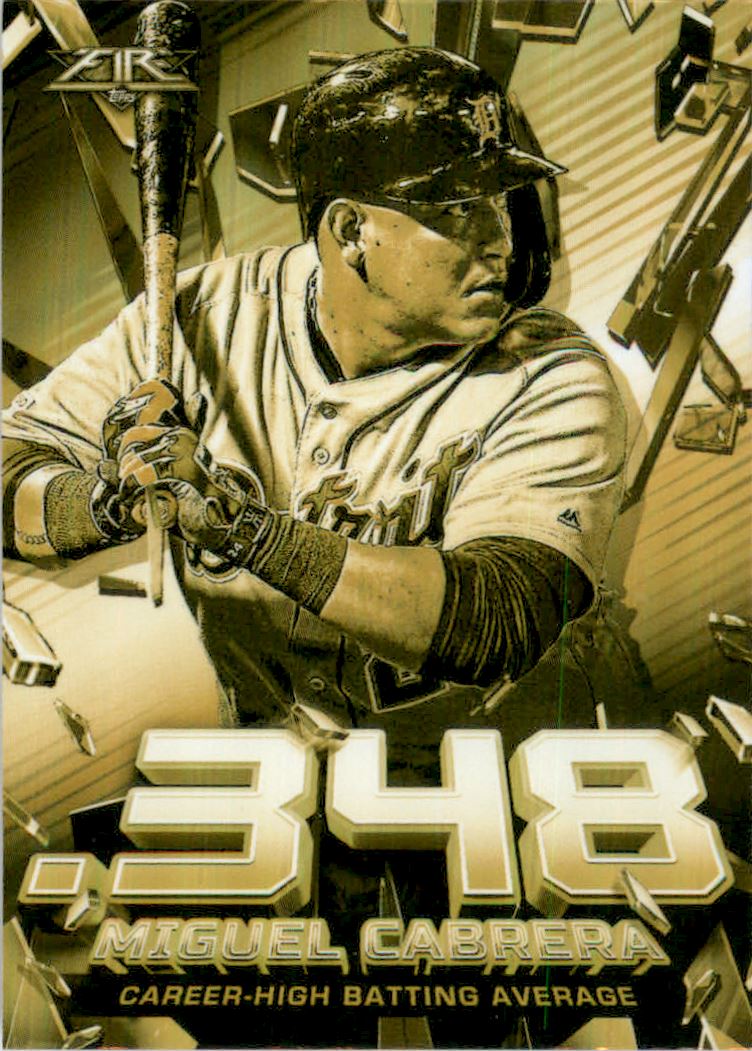 2020 Topps Fire Shattering Stats Gold Minted #SS5 Miguel Cabrera