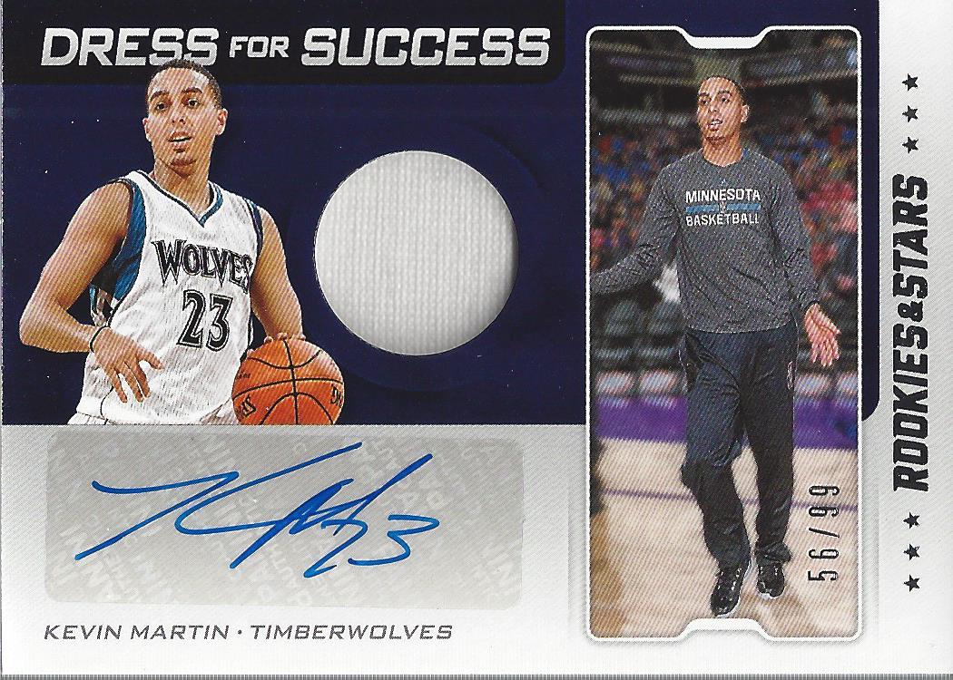 2019-20 Panini Chronicles Dress for Success Jersey Autographs #13 Kevin Martin