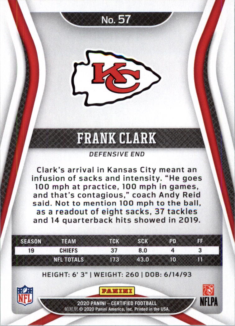 2020 Certified Football Card Pick (Base)