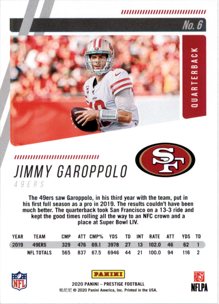 2020 Prestige Football Card Pick (Base) 1-103