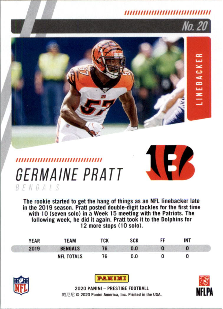 2020 Prestige Football Card Pick (Base) 1-103