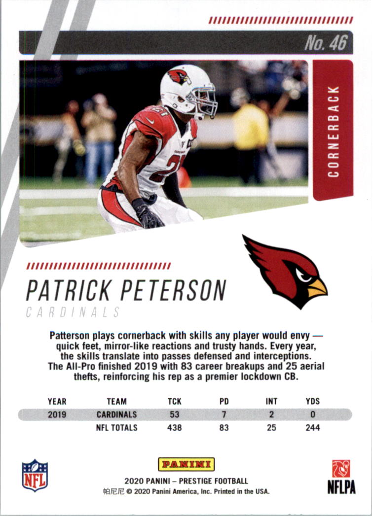 2020 Prestige Football Card Pick (Base) 1-103