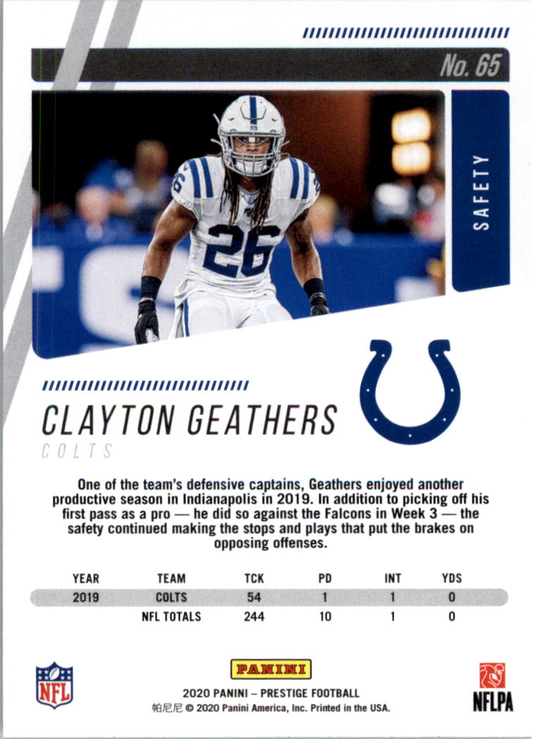 2020 Prestige Football Card Pick (Base) 1-103