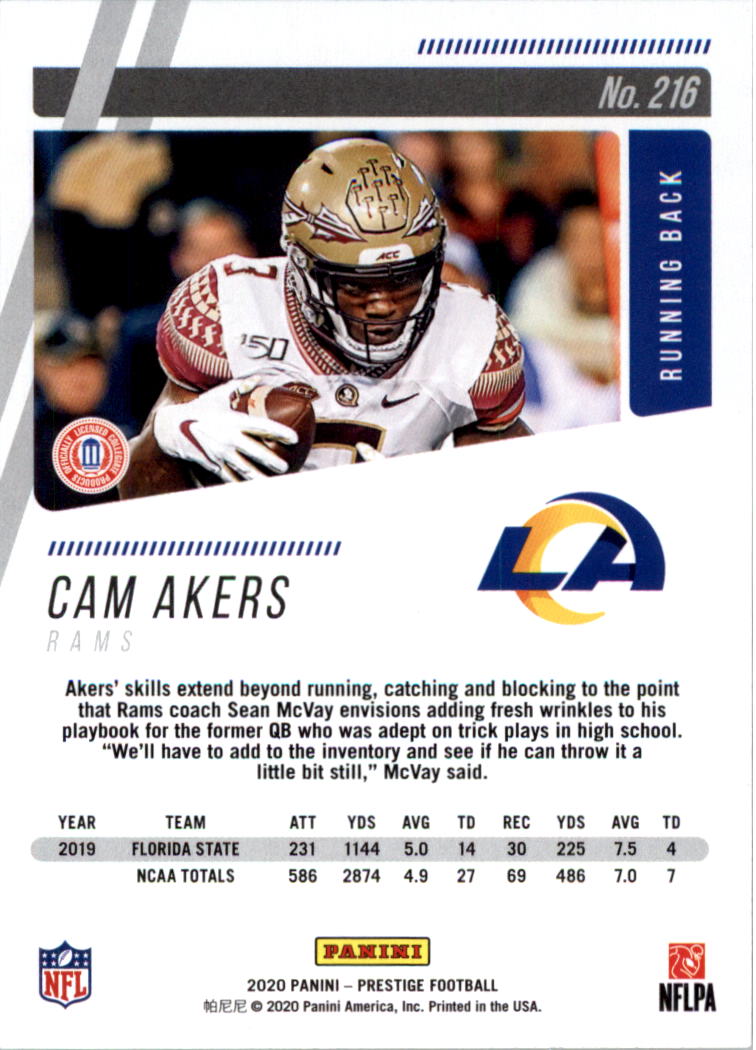 2020 Prestige Football Card Pick 101-330 - Bild 227 von 419