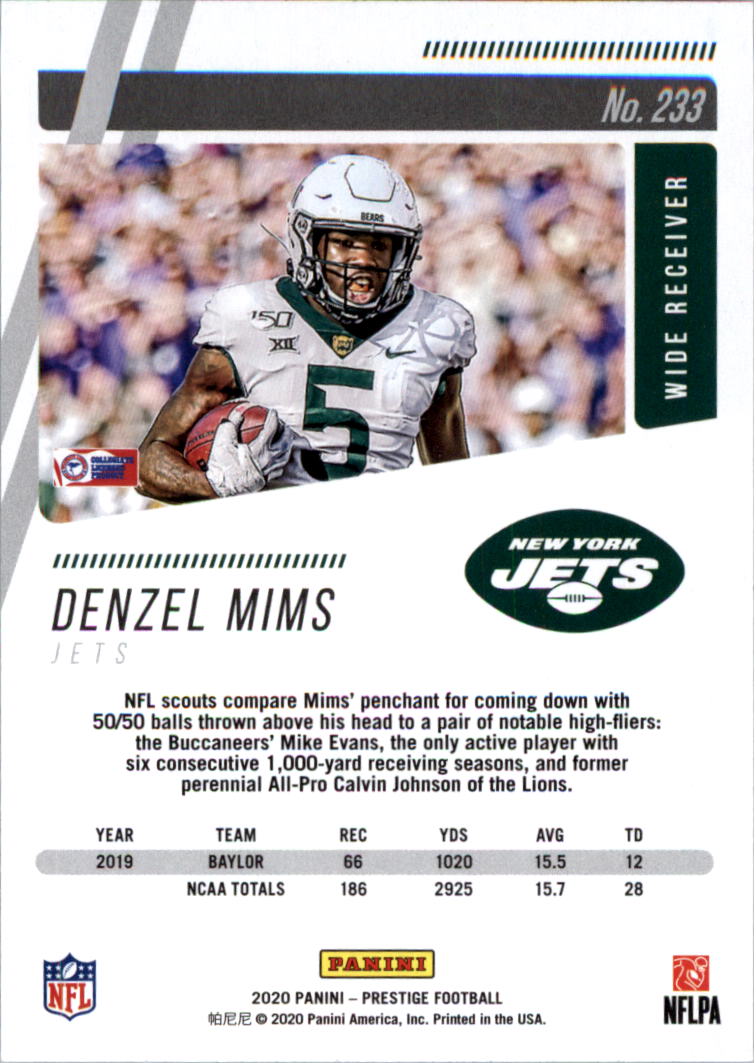 2020 Prestige Football Card Pick 101-330 - Bild 257 von 419