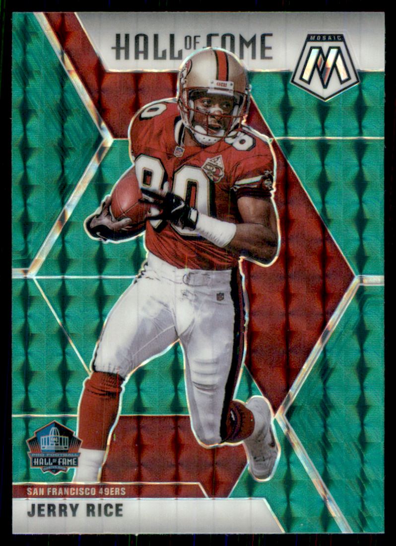 2020 Panini Mosaic Mosaic Green #287 Jerry Rice HOF - NM-MT