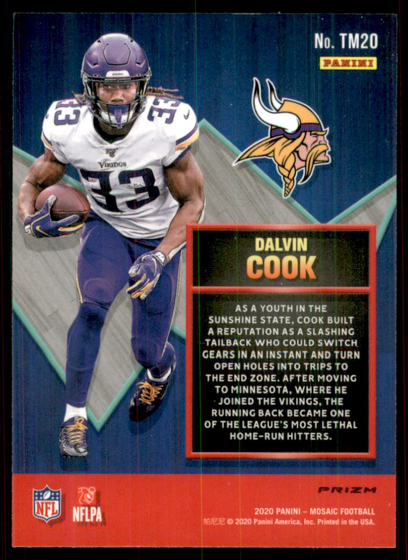 2020 Panini Mosaic Touchdown Masters Mosaic #TM20 Dalvin Cook