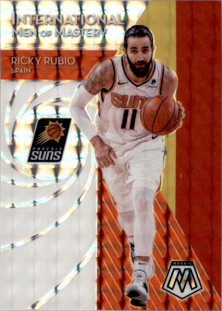 2019-20 Panini Mosaic International Men of Mastery Mosaic #19 Ricky Rubio