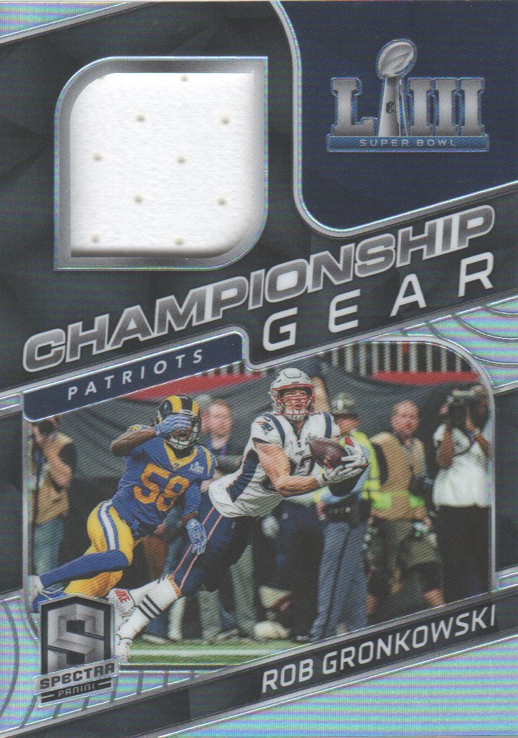 2020 Panini Spectra Championship Gear Materials #4 Rob Gronkowski/75 -  #CG-RG #'d 20/75 - NM-MT