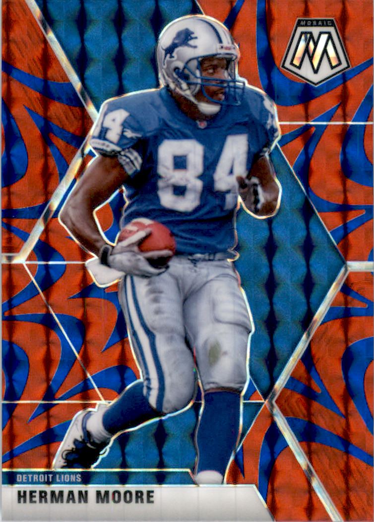 2020 Panini Mosaic Mosaic Reactive Blue #78 Herman Moore - NM-MT