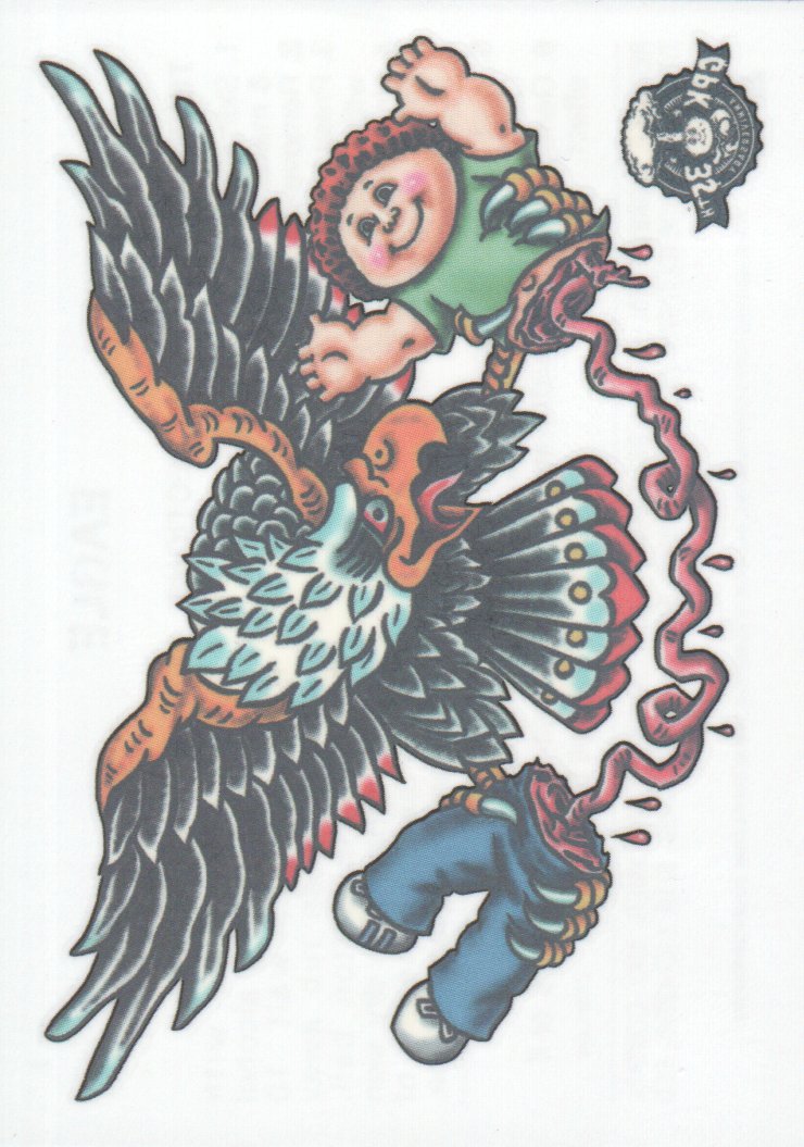Details about  / 2020 Garbage Pail Kids Series 2 No Ragerts Temporary Tattoos #1 Eagle
