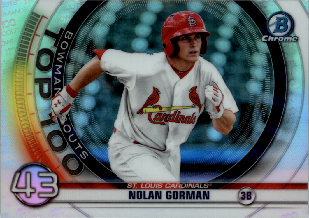 2020 Bowman Chrome Scouts Top 100 #BTP43 Nolan Gorman