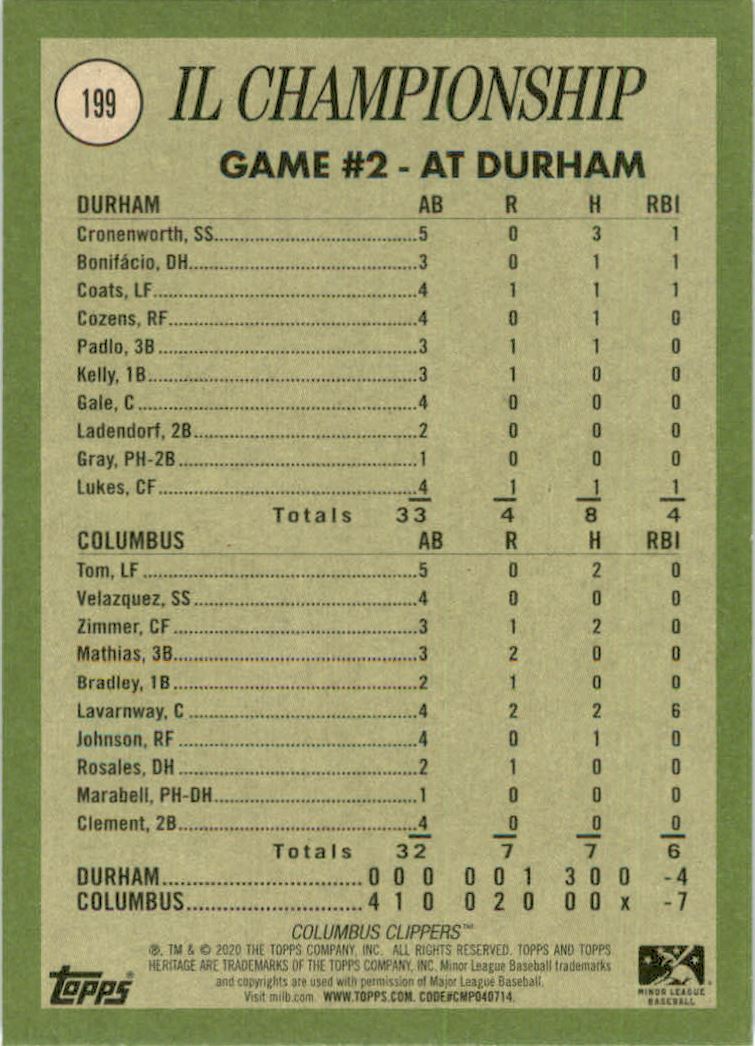 2020 Topps Heritage Minors #199 Ryan Lavarnway HL/Blasts Two Home Runs