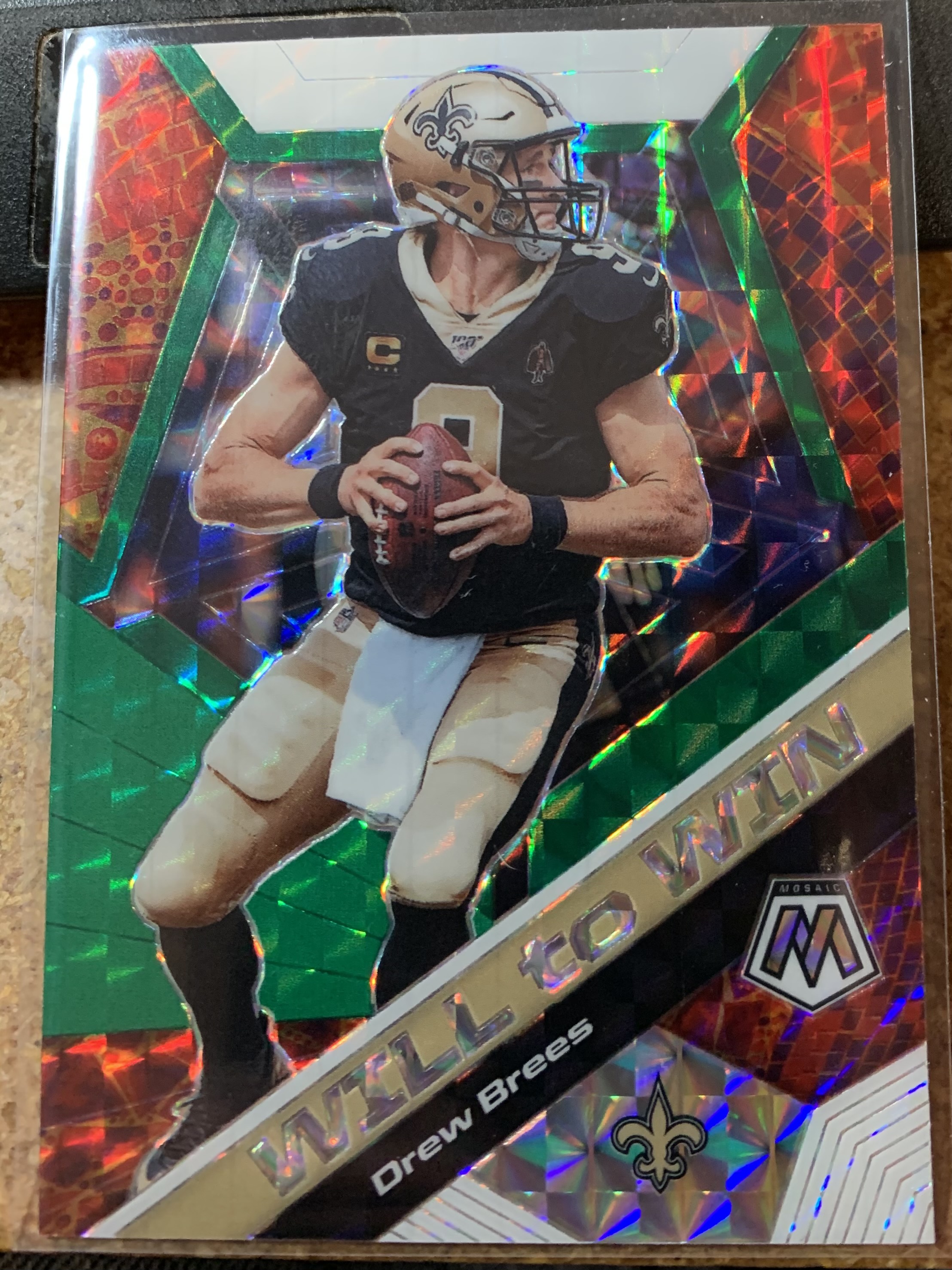 Drew Brees 2020 Panini Mosaic Football Card New Orleans Saints 