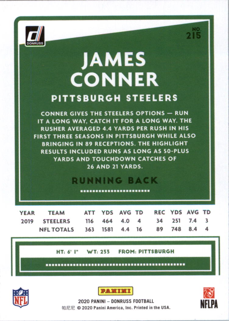 2020 Donruss Football Card Pick (Base) 210-350 - Picture 13 of 265
