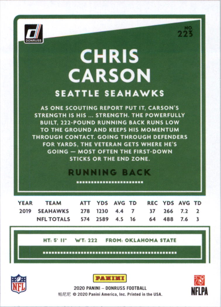 2020 Donruss Football Card Pick (Base) 210-350 - Picture 29 of 265