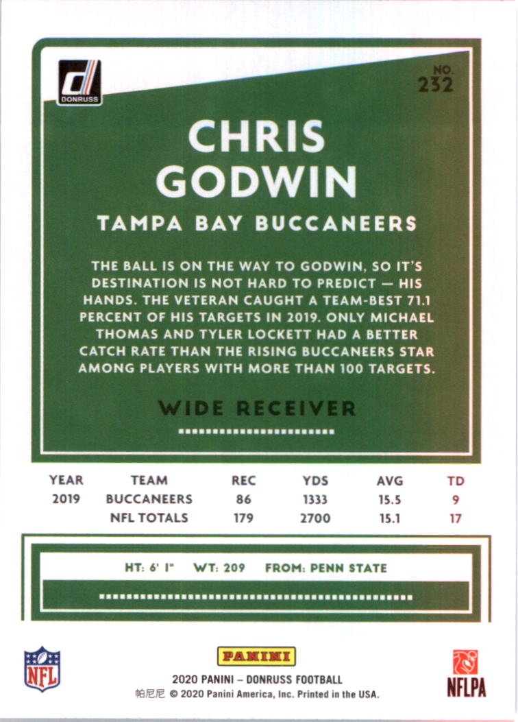 2020 Donruss Football Card Pick (Base) 210-350 - Picture 47 of 265