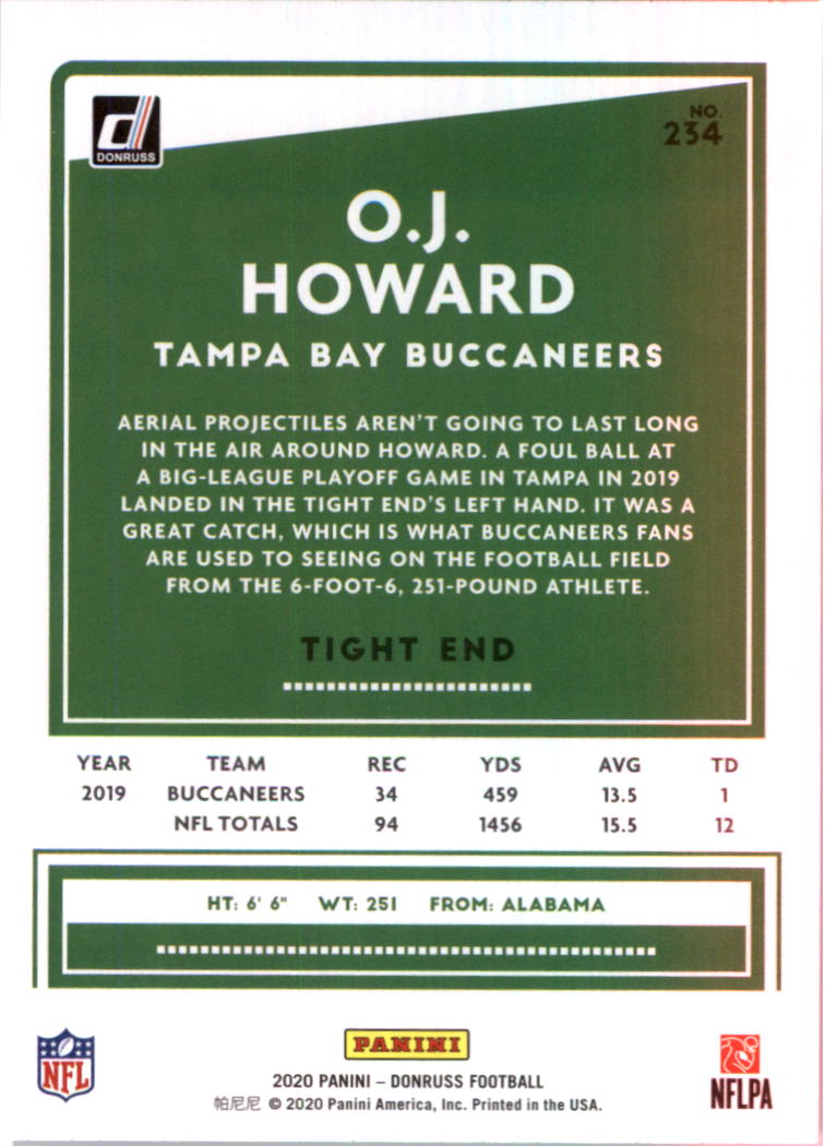 2020 Donruss Football Card Pick (Base) 210-350 - Picture 51 of 265
