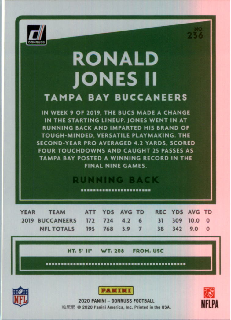 2020 Donruss Football Card Pick (Base) 210-350 - Picture 55 of 265