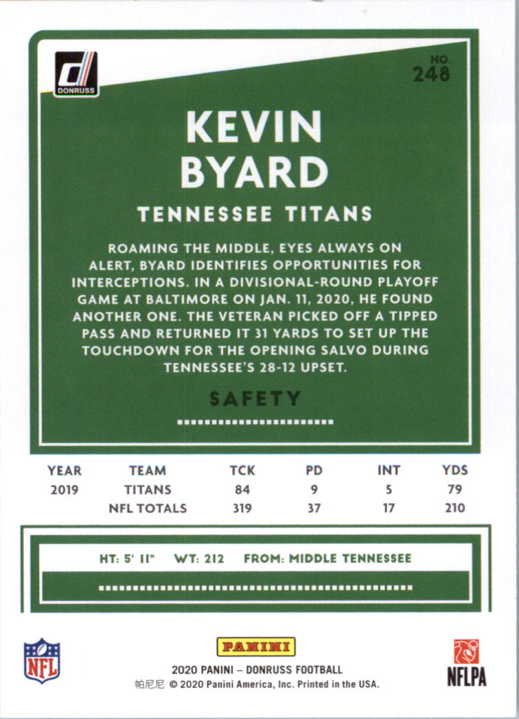 2020 Donruss Football Card Pick (Base) 210-350 - Picture 81 of 265